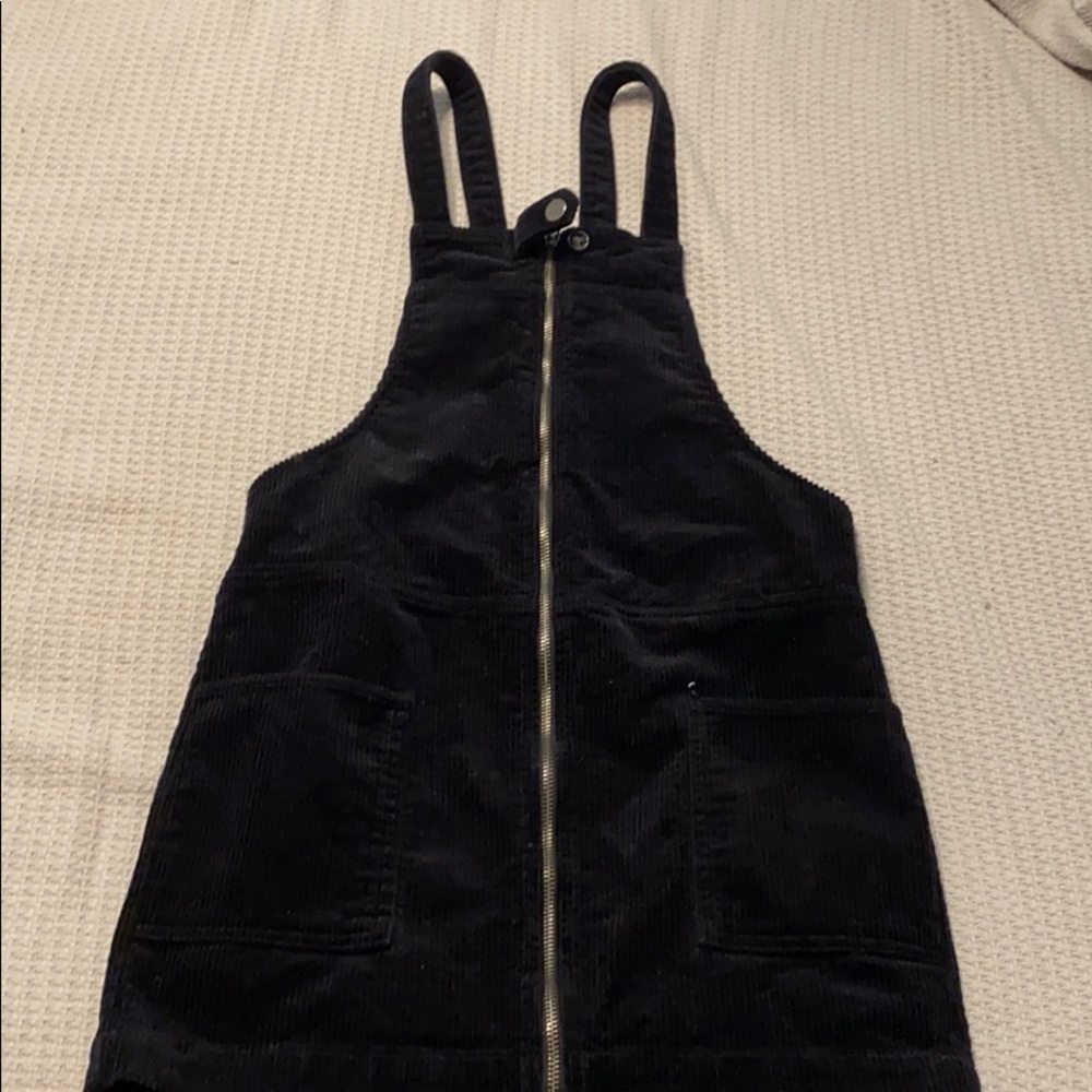 black corduroy dress